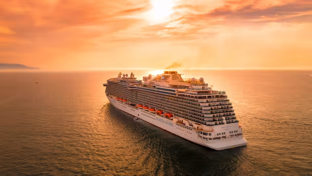 Cruise ship departing Holyhead