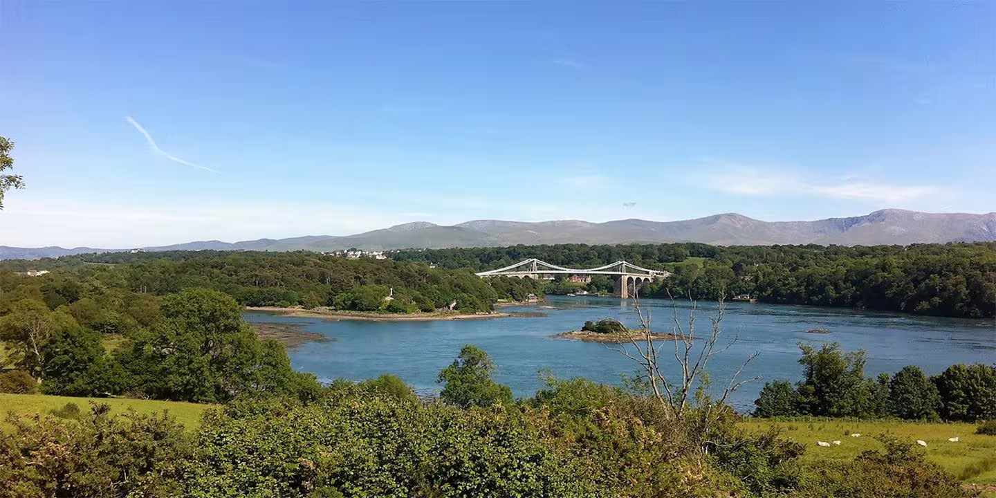 Menai Bridge, Anglesey, built 1826
