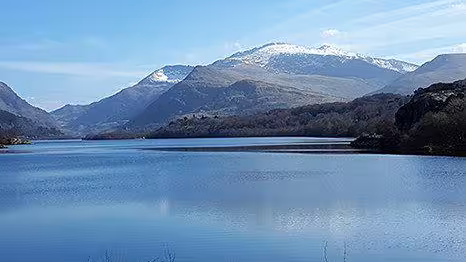 Mount Snowdon with snow