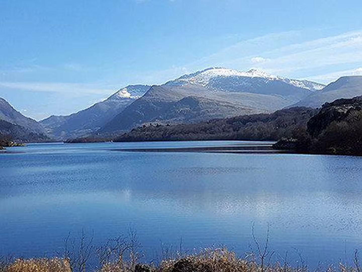 Mount Snowdon with snow