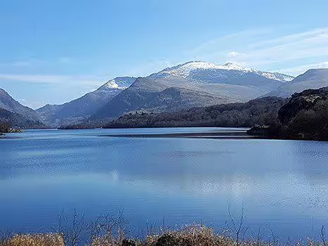 Mount Snowdon with snow