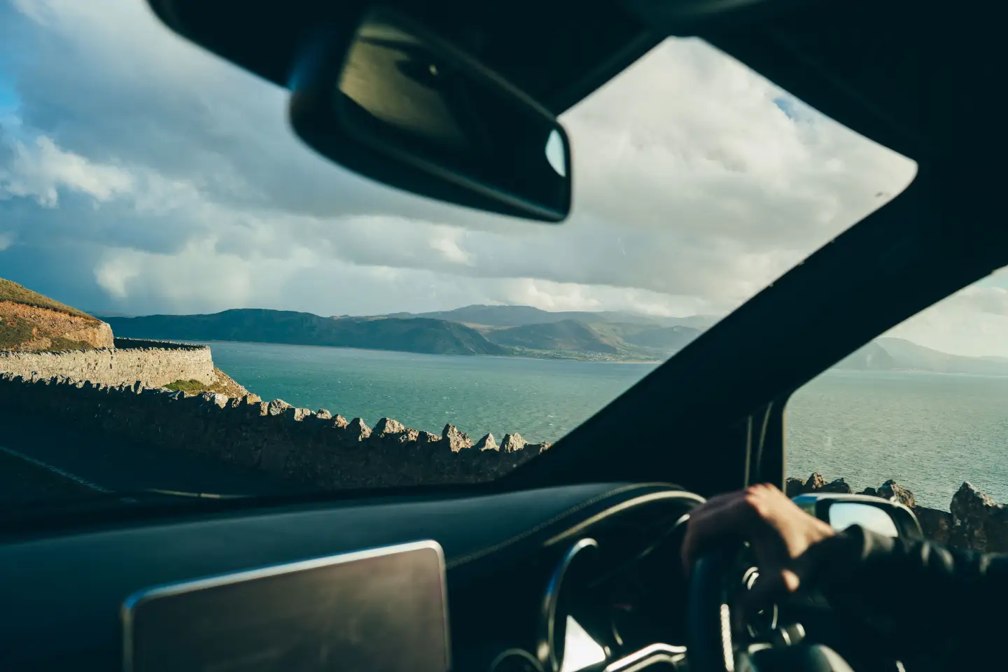 A view from Celticos' touring vehicle