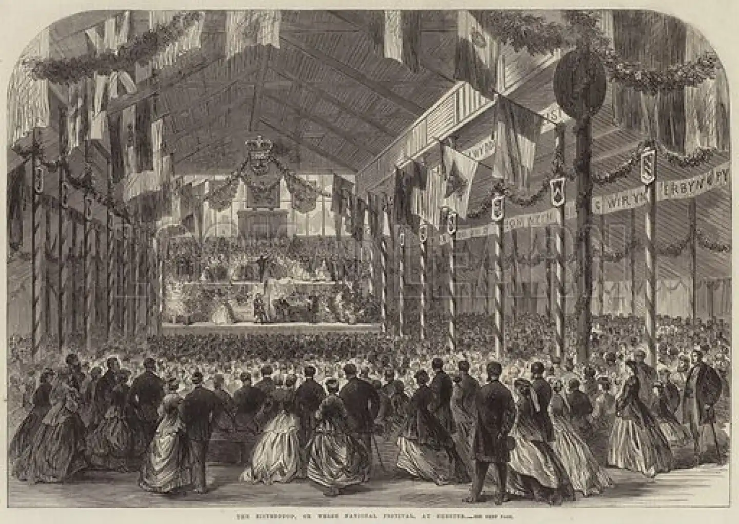 The Eisteddfod Festival at Chester, 1866 illustration