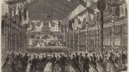 The Eisteddfod Festival at Chester, 1866 illustration