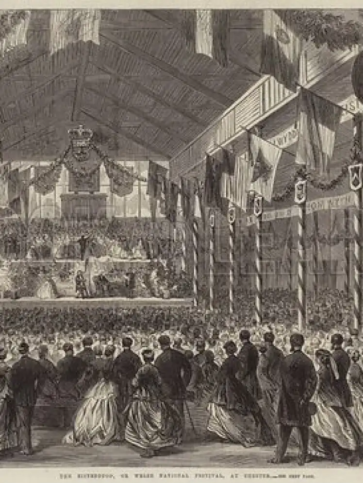 The Eisteddfod Festival at Chester, 1866 illustration